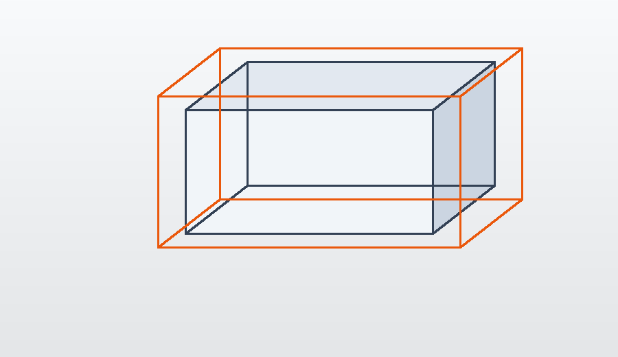 PyVista STL surface with padded background box